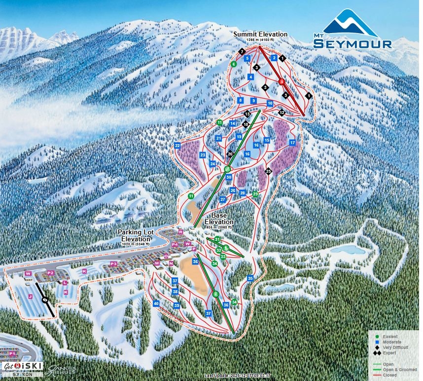 iSKI Ski Resort Mt. Seymour closed