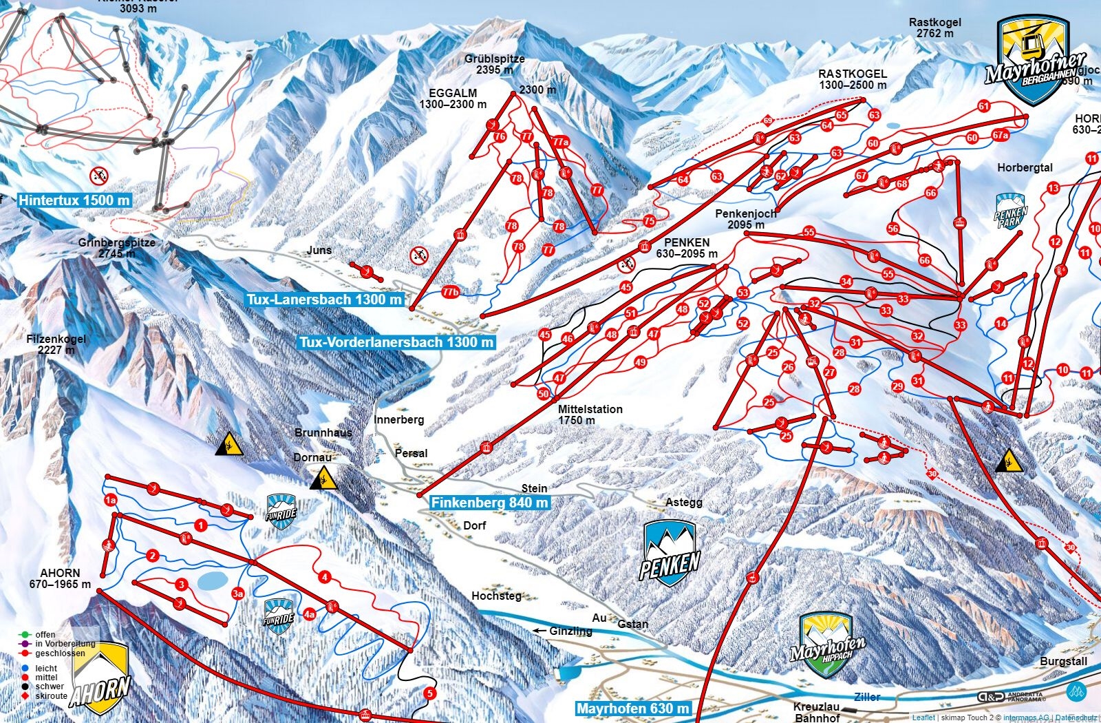 PISTENPLAN MAYRHOFEN EPUB