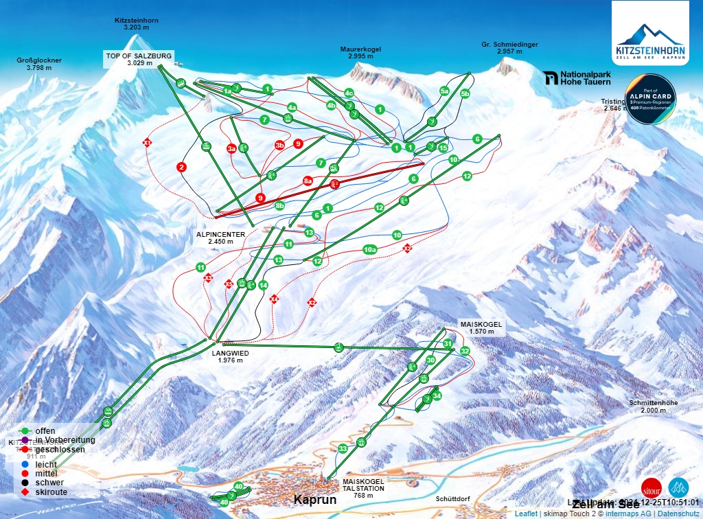 iSKI - Ski Resort Kitzsteinhorn - Maiskogel - Kaprun - open