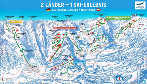 Hirschegg Skigebiet Karte