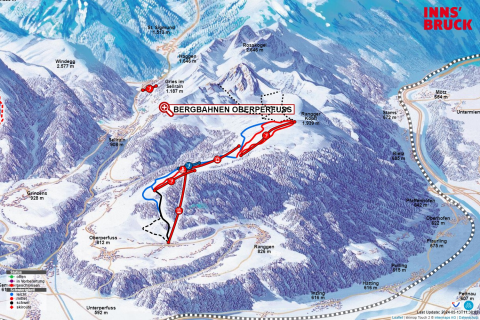 Oberperfuss Skigebiet Karte