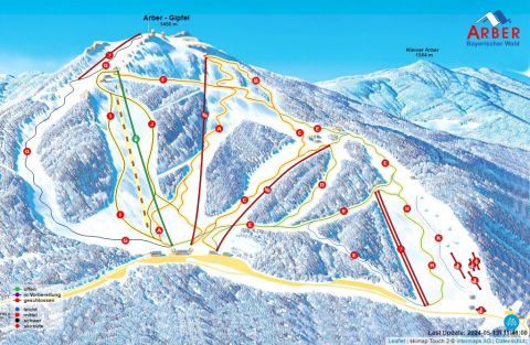 Bayerisch Eisenstein Skigebiet Karte