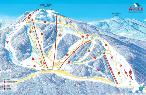 Bayerisch Eisenstein Skigebiet Karte