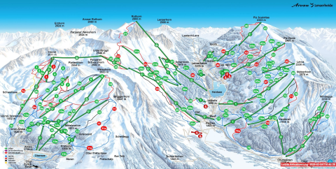 Lenzerheide Skigebiet Karte