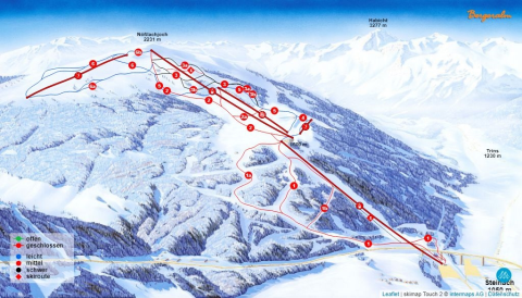 Steinach am Brenner Skigebiet Karte