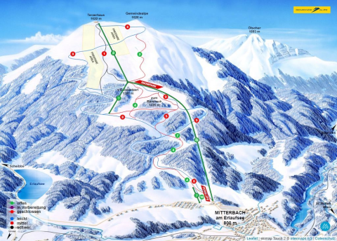 Mitterbach Skigebiet Karte