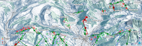 Des Diablerets Skigebiet Karte