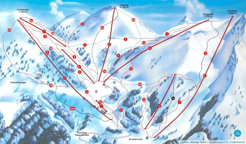 Göstling an der Ybbs Skigebiet Karte