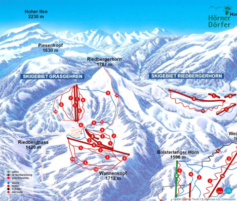 Obermaiselstein Skigebiet Karte