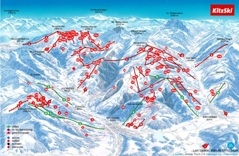Kitzbühel Skigebiet Karte