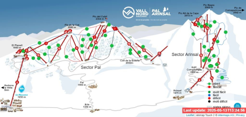 La Massana Skigebiet Karte