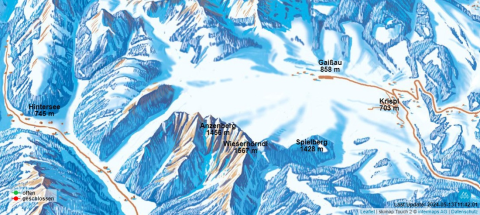 Krispl Skigebiet Karte