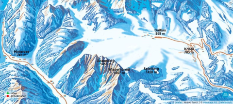 Krispl Skigebiet Karte