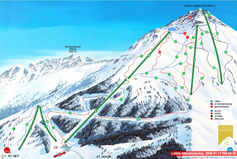 St. Jakob im Defreggental Skigebiet Karte