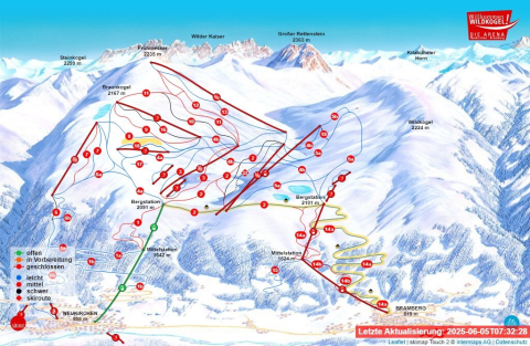 Neukirchen/Bramberg Skigebiet Karte