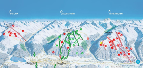 Davos Platz Skigebiet Karte