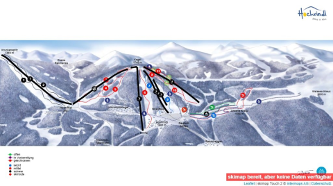 Hochrindl / Albeck Skigebiet Karte