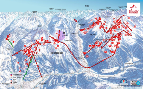 Schruns Skigebiet Karte