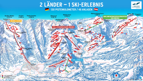 Hirschegg Skigebiet Karte