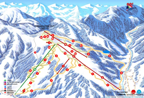Ofterschwang Skigebiet Karte
