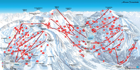 Lenzerheide Skigebiet Karte