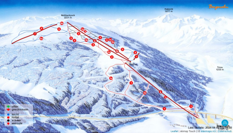 Steinach am Brenner Skigebiet Karte