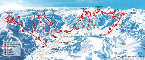 Bad Kleinkirchheim Skigebiet Karte