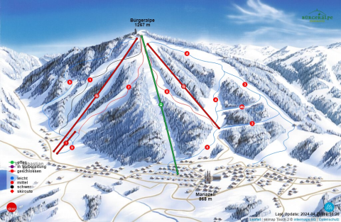 Mariazell Skigebiet Karte