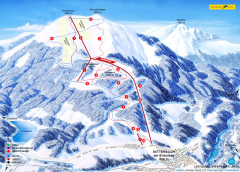 Mitterbach Skigebiet Karte
