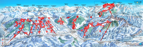 Des Diablerets Skigebiet Karte