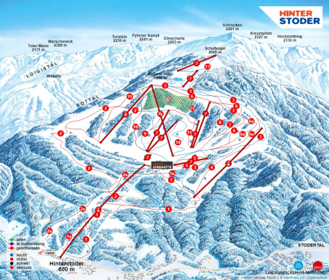 Hinterstoder Skigebiet Karte