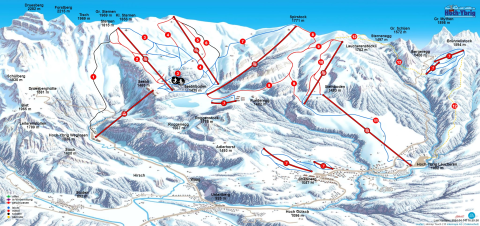 Unteriberg Skigebiet Karte