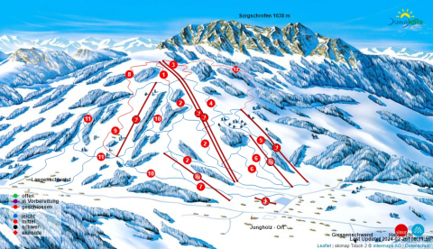 Jungholz Skigebiet Karte