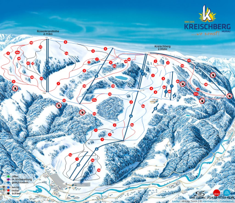 St. Georgen am Kreischberg Skigebiet Karte