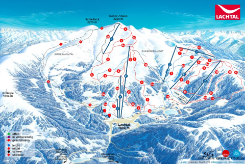 Schönberg-Lachtal Skigebiet Karte