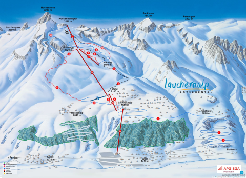 Wiler Skigebiet Karte