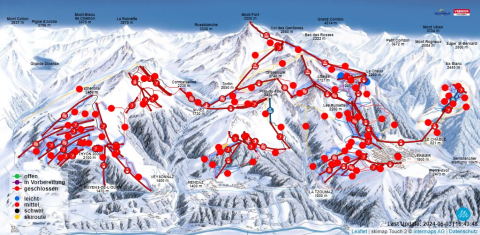 Veysonnaz Skigebiet Karte