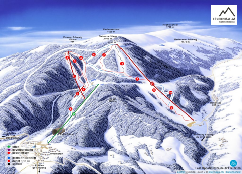 Mönichkirchen Skigebiet Karte