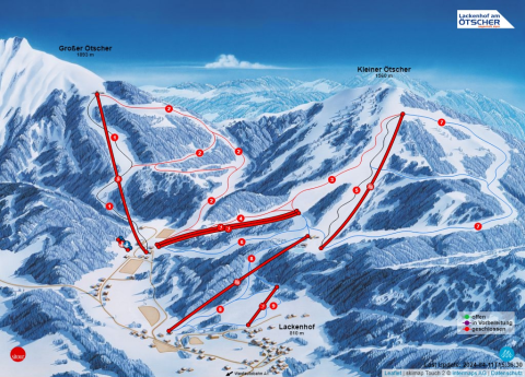 Lackenhof Skigebiet Karte