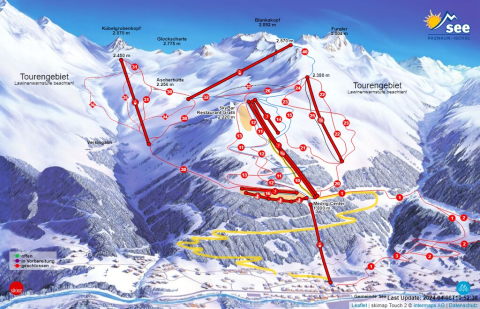 See im Paznaun Skigebiet Karte