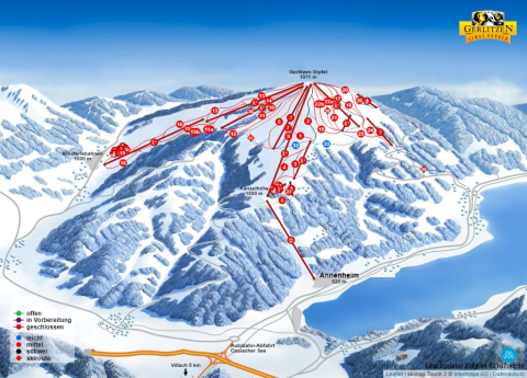 Annenheim Skigebiet Karte