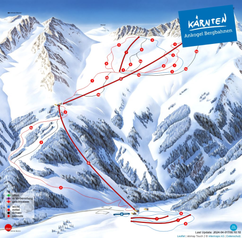 Mallnitz Skigebiet Karte