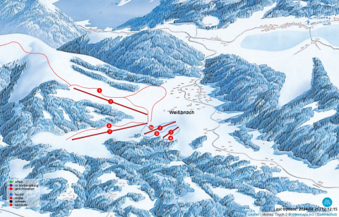 Weißbriach Skigebiet Karte