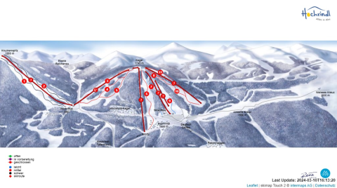 Hochrindl / Albeck Skigebiet Karte