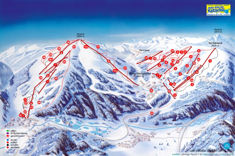 Katschberg Skigebiet Karte