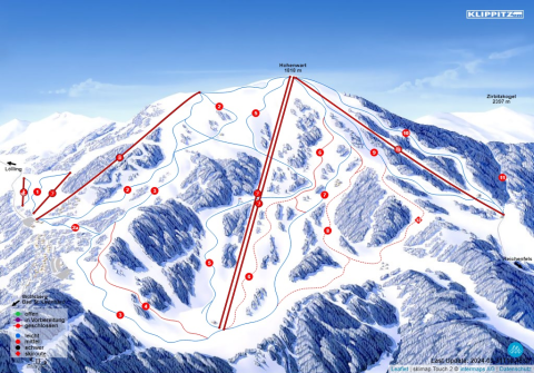 Bad St. Leonhard Skigebiet Karte