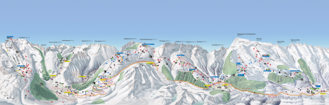 Andermatt Skigebiet Karte