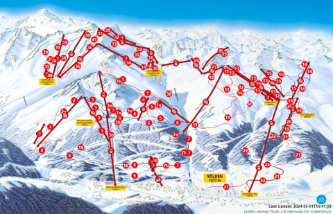 Sölden Skigebiet Karte