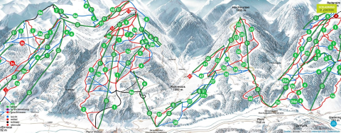 Schladming Skigebiet Karte