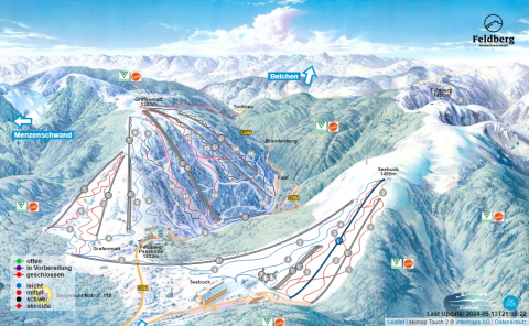 Feldberg Skigebiet Karte